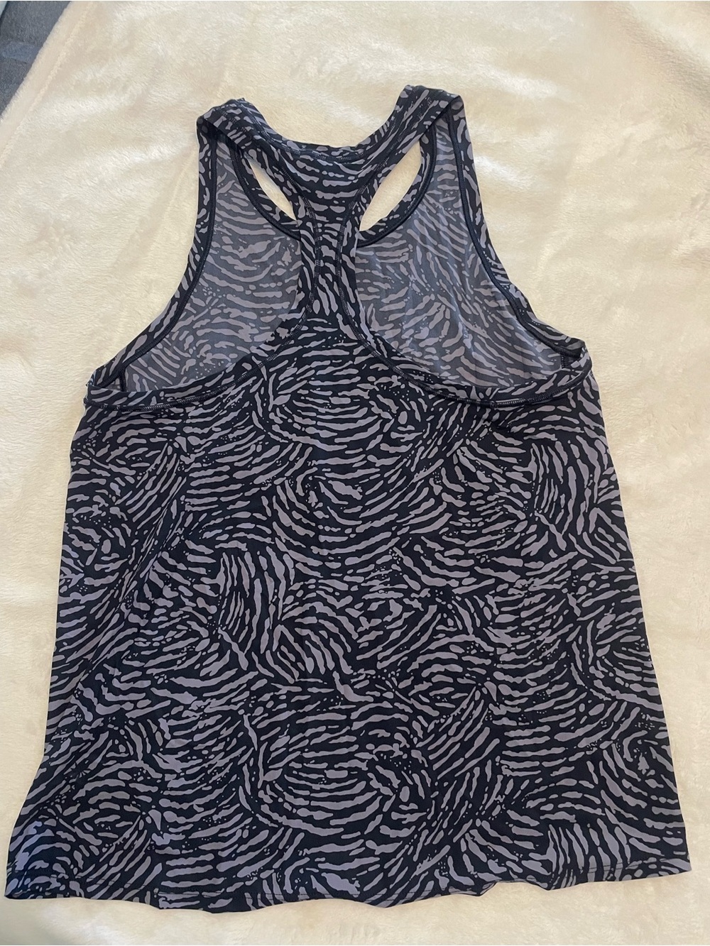Athleta Ultimate Train Racerback Tank Navy Print Small - Picture 4 of 8